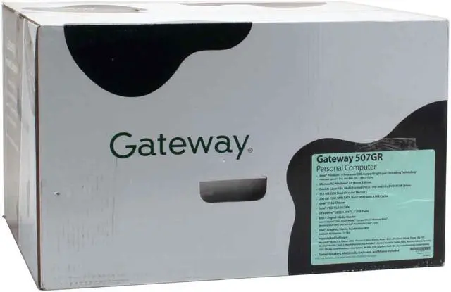 Alt view image 14 of 14 - Gateway Desktop PC 507GR Intel Pentium 4 530 512MB DDR 200GB HDD Intel GMA 900 Windows XP Home