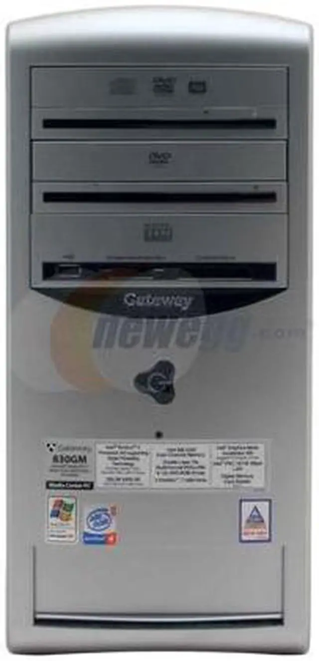 Alt view image 4 of 13 - Gateway Desktop PC 830GM Intel Pentium 4 630 1GB DDR 200GB HDD Intel GMA 900