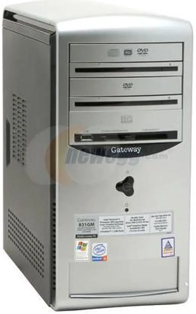 Alt view image 2 of 20 - Gateway Desktop PC 831GM Intel Pentium 4 630 512MB DDR 200GB HDD Intel GMA 900 Windows XP Media Center