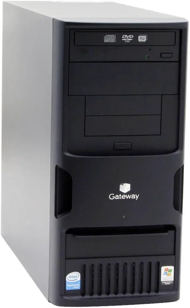 Alt view image 2 of 16 - Gateway Desktop PC E-2600D(277684-3) Intel Pentium D 805 1GB DDR2 160GB HDD ATI Radeon Xpress 200 Integrated Windows XP Professional