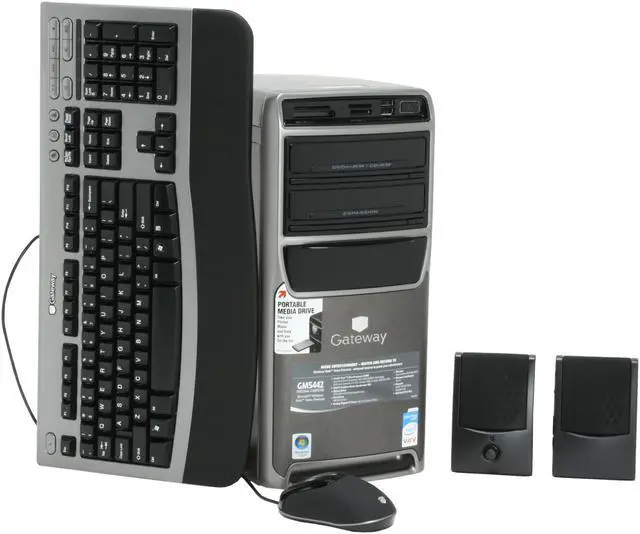 Main image of Gateway Desktop PC GM5442 Intel Core 2 Duo E4400 2GB DDR2 500GB HDD Intel GMA 950 Windows Vista Home Premium