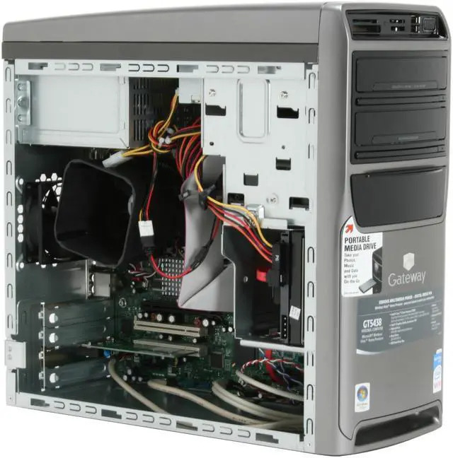 Alt view image 12 of 20 - Gateway Desktop PC GT5438 Intel Core 2 Duo E4300 2GB DDR2 320GB HDD Intel GMA 950 Windows Vista Home Premium