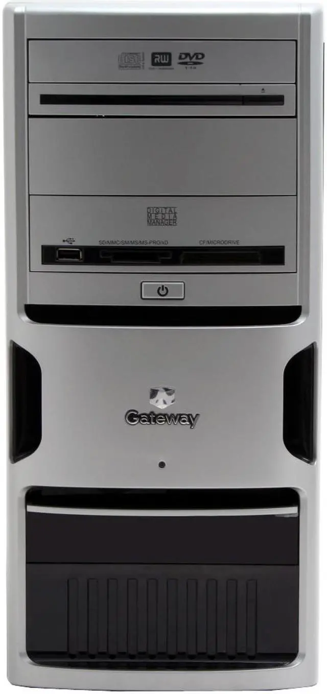 Alt view image 3 of 19 - Gateway Desktop PC GT4024 - RA Intel Pentium D 805 1GB DDR2 250GB HDD ATI Radeon Xpress 200 Integrated Windows XP Media Center Edition 2005