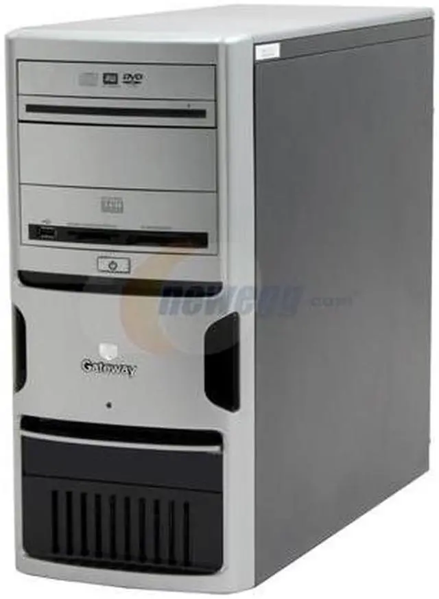 Alt view image 4 of 19 - Gateway Desktop PC GT4024 - RA Intel Pentium D 805 1GB DDR2 250GB HDD ATI Radeon Xpress 200 Integrated Windows XP Media Center Edition 2005