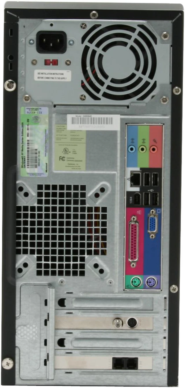 Alt view image 9 of 18 - Gateway Desktop PC GM5094E- RA 4200+ 1GB DDR 320GB HDD NVIDIA GeForce 6100 Windows XP Media Center
