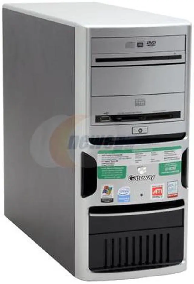 Alt view image 2 of 17 - Gateway Desktop PC GT4026E - RA Intel Pentium D 805 2GB DDR2 250GB HDD ATI Radeon Xpress 200 Integrated Windows XP Media Center Edition 2005