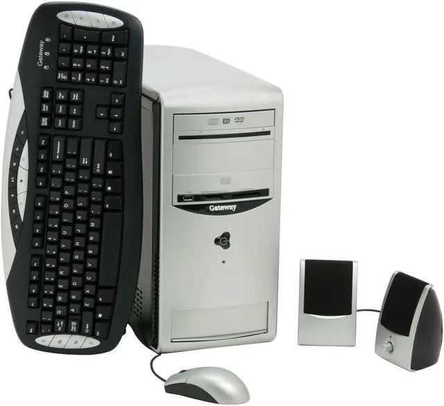 Main image of Gateway Desktop PC 812GM 3200+ 512MB DDR 160GB HDD Windows XP Media Center Edition 2005
