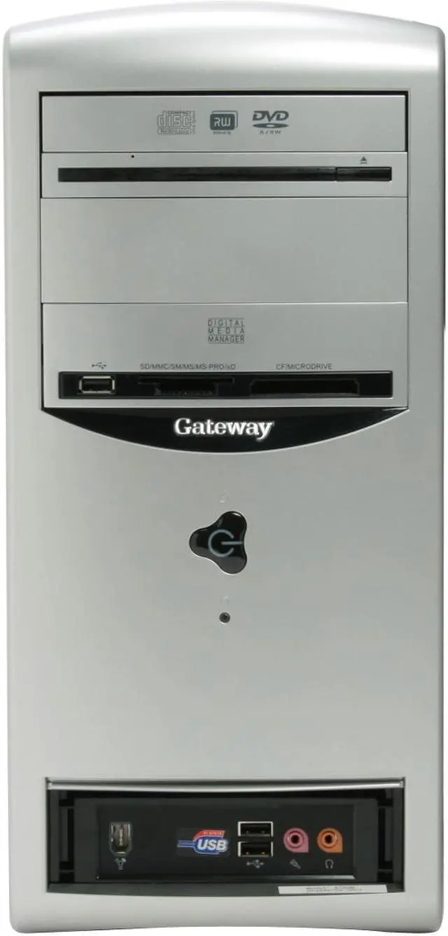 Alt view image 3 of 18 - Gateway Desktop PC 812GM 3200+ 512MB DDR 160GB HDD Windows XP Media Center Edition 2005