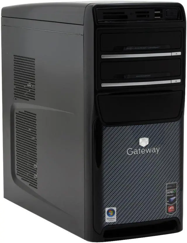 Alt view image 2 of 19 - Gateway Desktop PC GT5662 AMD Phenom X4 9500 3GB DDR2 500GB HDD ATI Radeon HD 2400XT Windows Vista Home Premium