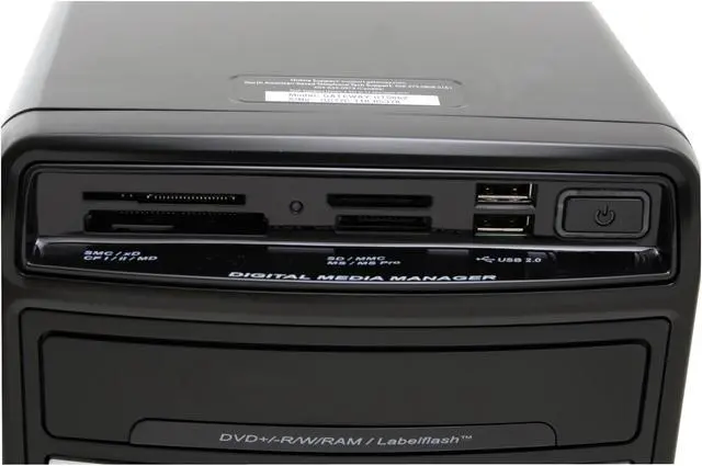 Alt view image 8 of 19 - Gateway Desktop PC FX7020 AMD Phenom X4 9600 3GB DDR2 500GB HDD NVIDIA GeForce 8800 GT Windows Vista Home Premium