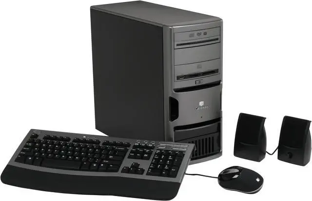 Main image of Gateway Desktop PC GM5259e - RA AMD Phenom II X4 820 1GB DDR2 200GB HDD Intel GMA 950 Windows XP Media Center