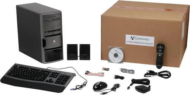 Alt view image 12 of 12 - Gateway Desktop PC GM5259e - RA AMD Phenom II X4 820 1GB DDR2 200GB HDD Intel GMA 950 Windows XP Media Center