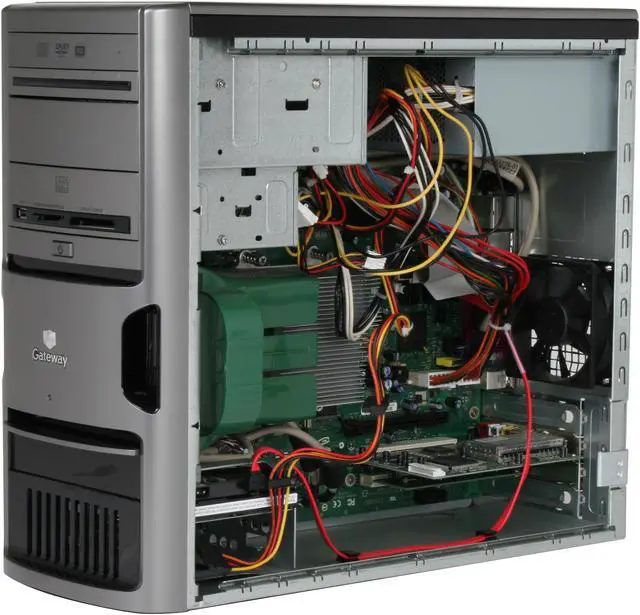 Alt view image 9 of 12 - Gateway Desktop PC GM5259e - RA AMD Phenom II X4 820 1GB DDR2 200GB HDD Intel GMA 950 Windows XP Media Center