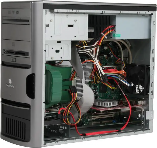 Alt view image 9 of 12 - Gateway Desktop PC GM5266E - RA Intel Core 2 Duo E6400 2GB DDR2 320GB HDD NVIDIA GeForce 7600GS Windows XP Media Center Edition 2005