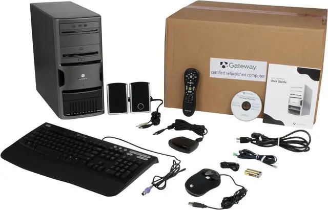 Alt view image 12 of 12 - Gateway Desktop PC GM5266E - RA Intel Core 2 Duo E6400 2GB DDR2 320GB HDD NVIDIA GeForce 7600GS Windows XP Media Center Edition 2005
