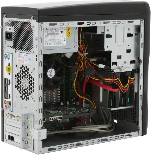 Alt view image 7 of 13 - Gateway Desktop PC FX7026 Intel Core 2 Quad Q9300 4GB DDR2 640GB HDD NVIDIA GeForce 8800 GT Windows Vista Home Premium 64-bit