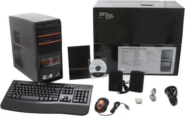 Alt view image 13 of 13 - Gateway Desktop PC FX7026 Intel Core 2 Quad Q9300 4GB DDR2 640GB HDD NVIDIA GeForce 8800 GT Windows Vista Home Premium 64-bit