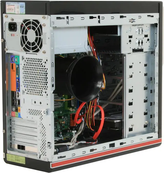 Alt view image 9 of 18 - Gateway Desktop PC DX Series DX4720-03 Intel Pentium E5200 4GB DDR2 640GB HDD NVIDIA GeForce 7100 Windows Vista Home Premium 64-bit