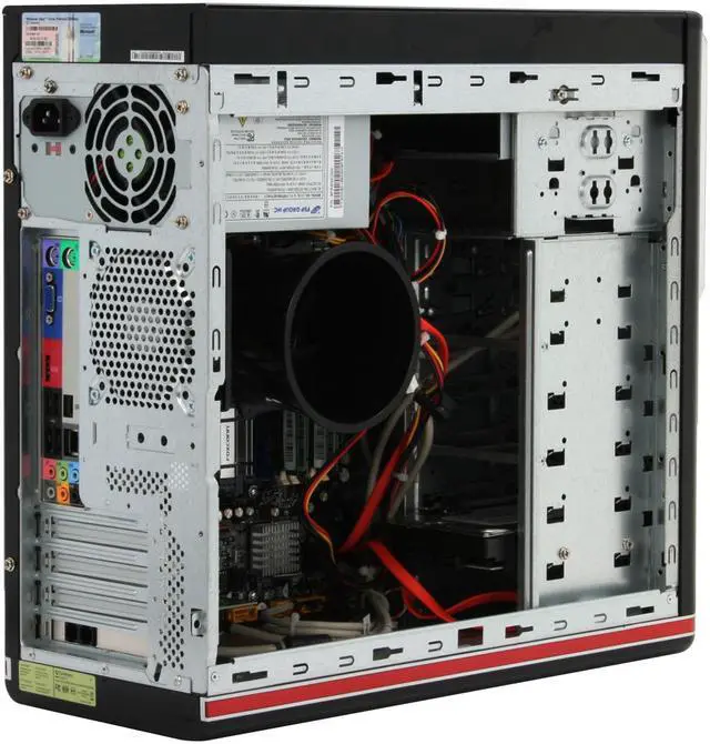 Alt view image 9 of 20 - Gateway Desktop PC DX Series DX4710-05 Intel Core 2 Quad Q6600 6GB DDR2 640GB HDD Intel GMA 3100 Windows Vista Home Premium 64-bit