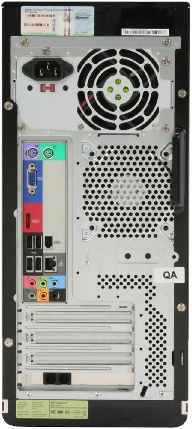 Alt view image 15 of 20 - Gateway Desktop PC DX Series DX4710-05 Intel Core 2 Quad Q6600 6GB DDR2 640GB HDD Intel GMA 3100 Windows Vista Home Premium 64-bit