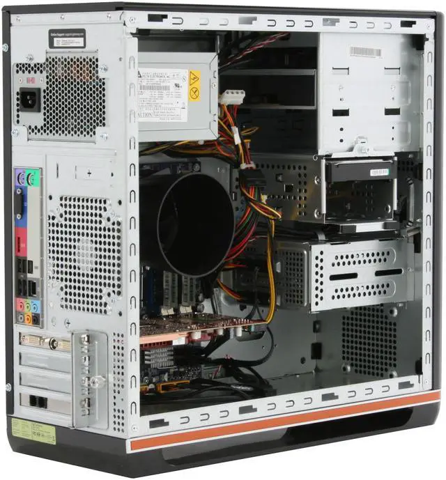 Alt view image 10 of 19 - Gateway Desktop PC FX Series FX6710-01 Intel Core 2 Quad Q9400 6GB DDR2 750GB HDD ATI Radeon HD 4850 Windows Vista Home Premium 64-bit