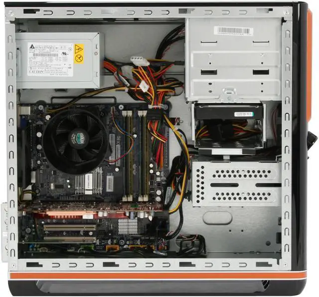 Alt view image 11 of 19 - Gateway Desktop PC FX Series FX6710-01 Intel Core 2 Quad Q9400 6GB DDR2 750GB HDD ATI Radeon HD 4850 Windows Vista Home Premium 64-bit
