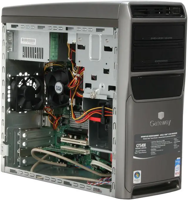 Alt view image 13 of 19 - Gateway Desktop PC GT5408 - RA Intel Core 2 Duo E4300 1GB DDR2 320GB HDD Intel GMA 950 Windows Vista Home Premium