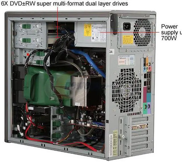 Alt view image 9 of 18 - Gateway Desktop PC FX542S Intel Core 2 Quad Q6600 4GB DDR2 640GB HDD NVIDIA GeForce 9600 GT Windows Vista Home Premium 64-bit