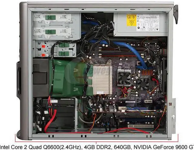 Alt view image 10 of 18 - Gateway Desktop PC FX542S Intel Core 2 Quad Q6600 4GB DDR2 640GB HDD NVIDIA GeForce 9600 GT Windows Vista Home Premium 64-bit
