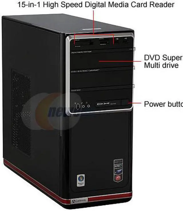 【680】Gateway NV4400-41W Win10 SSD office Gateway Desktop PC DX4380-UR23 (DT.GEGAA.003) AMD A10-6700