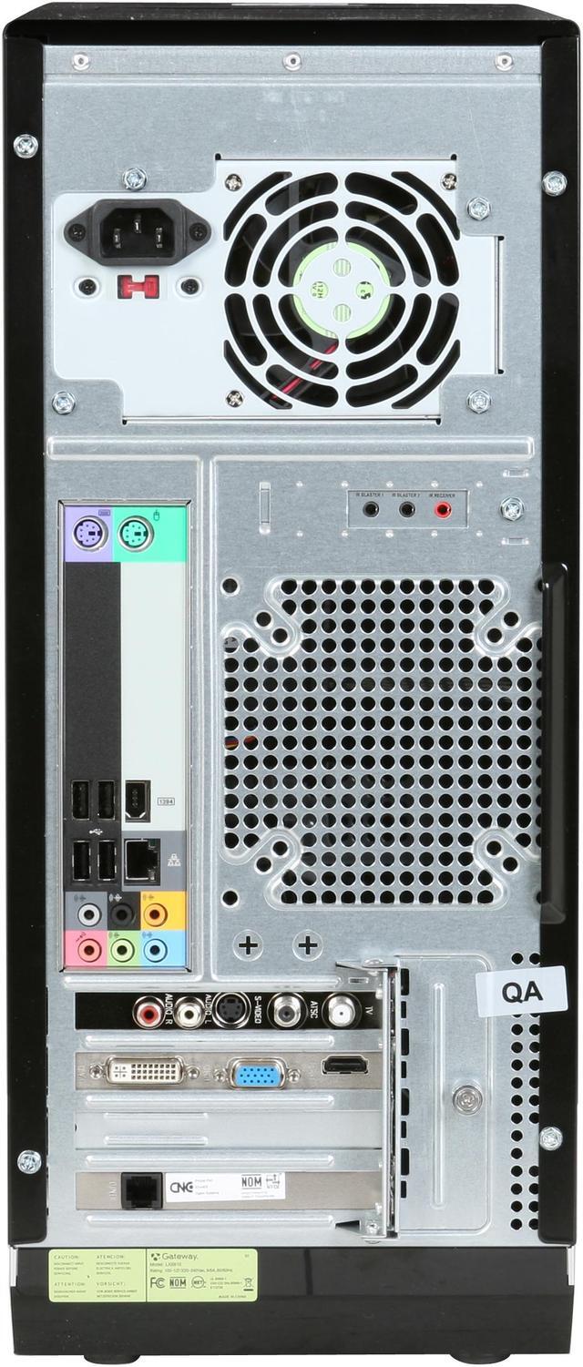 Alt view image 16 of 20 - Gateway Desktop PC LX6810-01 Intel Core 2 Quad Q8200 8GB DDR2 640GB HDD NVIDIA GeForce GT 120 Windows Vista Home Premium 64-bit