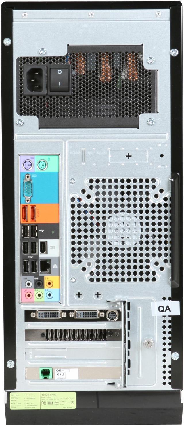 Alt view image 15 of 19 - Gateway Desktop PC FX Series FX6800-09 Intel Core i7-920 6GB DDR3 1TB HDD NVIDIA GeForce GTX 280 Windows Vista Home Premium 64-bit