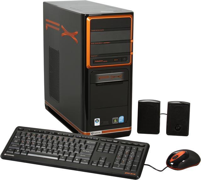 Gateway Desktop PC FX Series FX6800 11 Intel Core i7 920 2.66GHz 6GB DDR3 750GB HDD NVIDIA GeForce GTS 150 Windows Vista Home Premium 64 bit