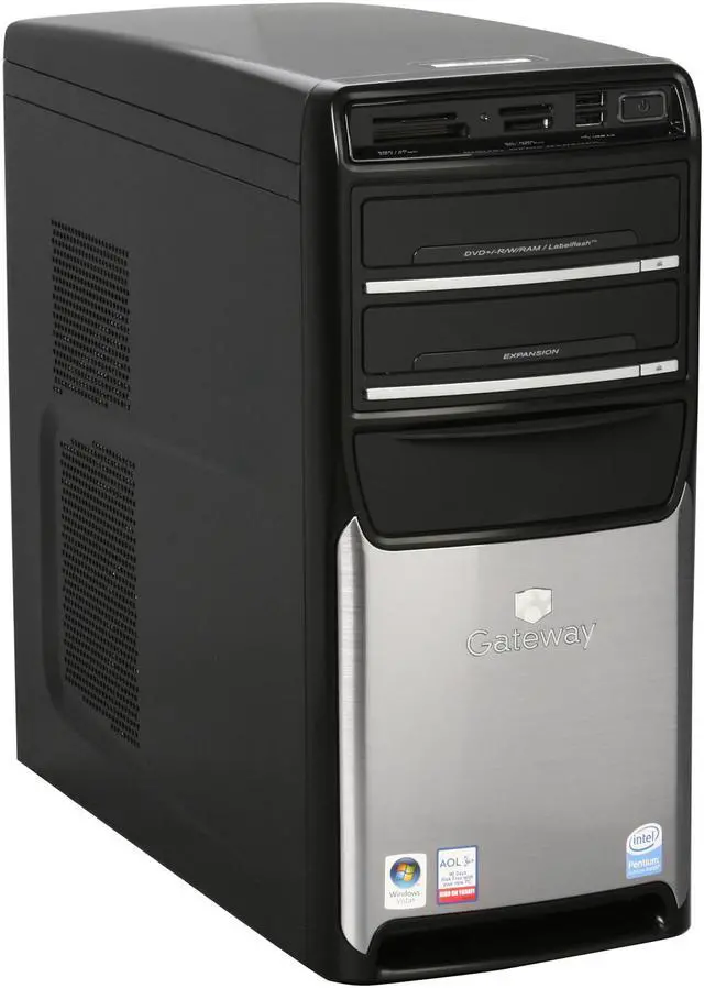 Alt view image 2 of 12 - Gateway Desktop PC GM5684E Intel Pentium E2180 1GB DDR2 160GB HDD Intel GMA 950 Windows Vista Home Premium