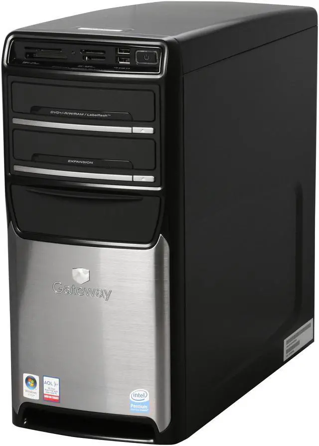 Alt view image 4 of 12 - Gateway Desktop PC GM5684E Intel Pentium E2180 1GB DDR2 160GB HDD Intel GMA 950 Windows Vista Home Premium