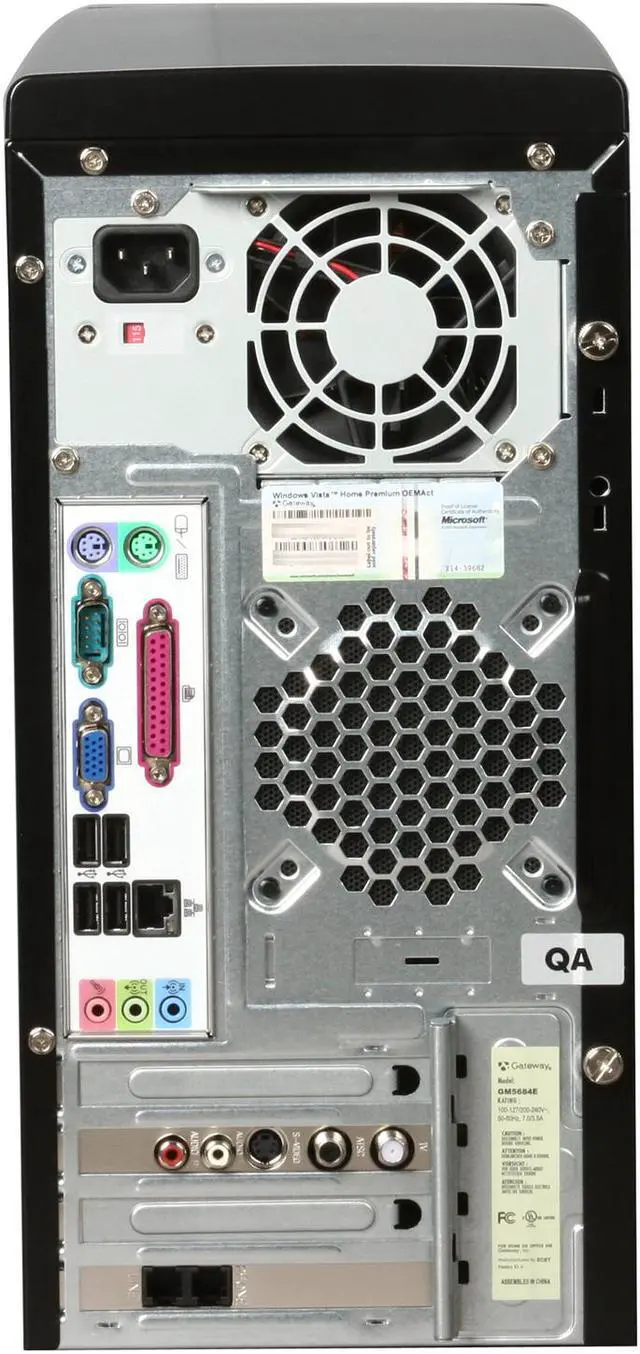 Alt view image 11 of 12 - Gateway Desktop PC GM5684E Intel Pentium E2180 1GB DDR2 160GB HDD Intel GMA 950 Windows Vista Home Premium