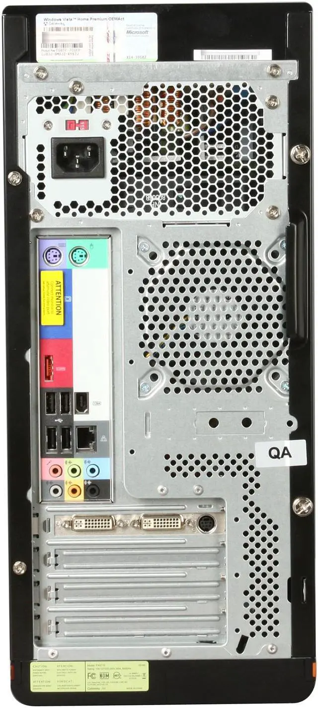 Alt view image 10 of 11 - Gateway Desktop PC FX Series FX4710-EB102A Intel Core 2 Quad Q6700 8GB DDR2 1TB HDD NVIDIA GeForce 9800 GT Windows Vista Home Premium 64-bit