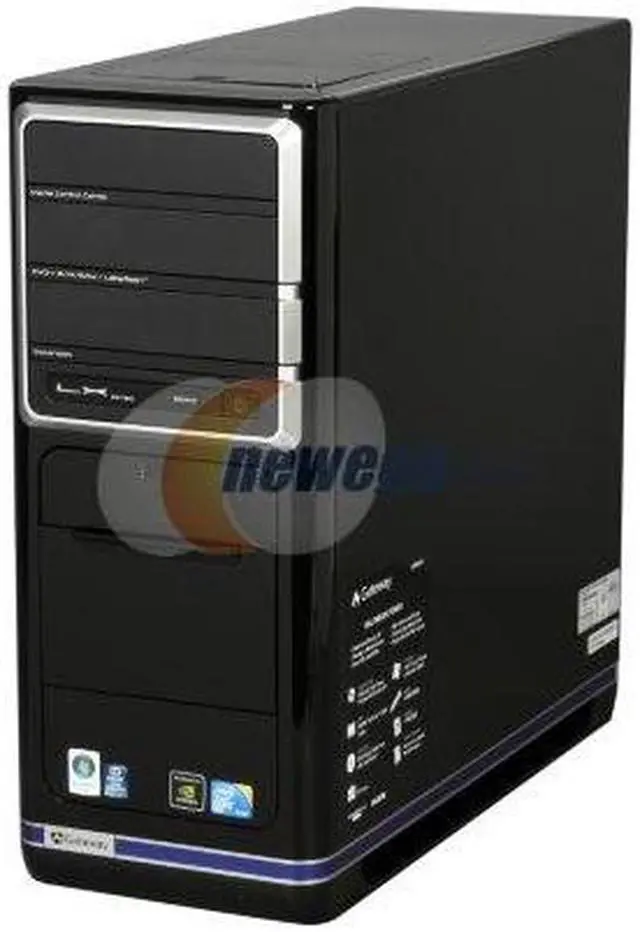 Alt view image 2 of 2 - Gateway Desktop PC LX6820-01 Intel Core 2 Quad Q9400 8GB DDR3 1TB HDD NVIDIA GeForce GT 230 Windows Vista Home Premium 64-bit