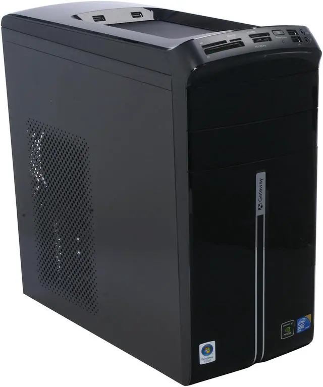 Alt view image 2 of 14 - Gateway Desktop PC DX Series DX4820-02 Intel Core 2 Quad Q8400 8GB DDR3 750GB HDD NVIDIA GeForce G210 Windows Vista Home Premium 64-bit