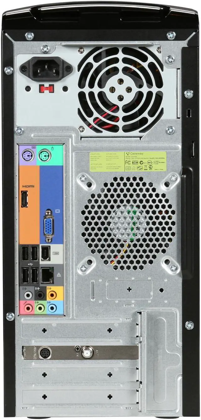 Alt view image 9 of 10 - Gateway Desktop PC DX Series DX4300-11 AMD Phenom II X4 805 8GB DDR2 1TB HDD ATI Radeon HD 3200 Windows 7 Home Premium 64-bit
