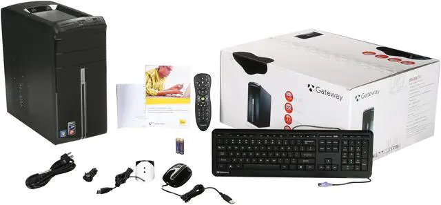 Alt view image 10 of 10 - Gateway Desktop PC DX Series DX4300-11 AMD Phenom II X4 805 8GB DDR2 1TB HDD ATI Radeon HD 3200 Windows 7 Home Premium 64-bit
