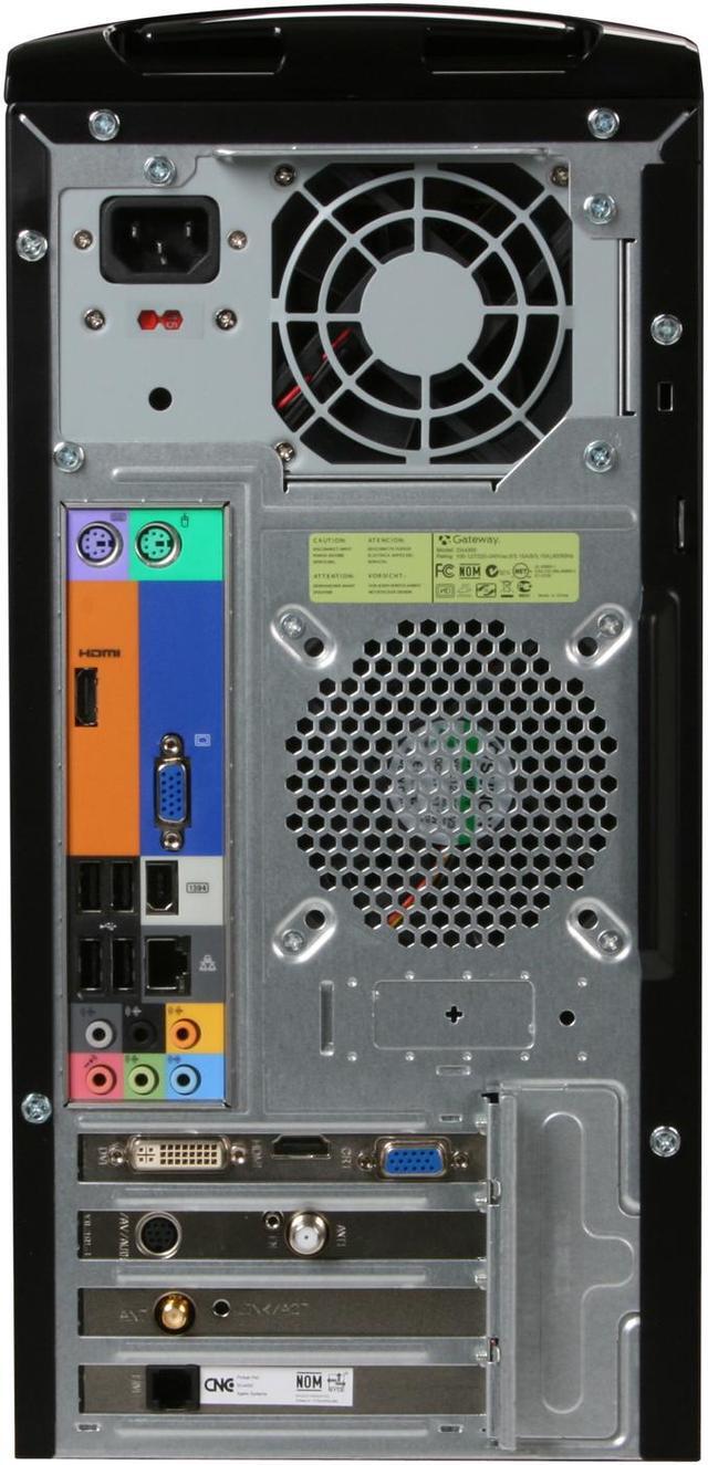 Alt view image 5 of 9 - Gateway Desktop PC DX Series DX4300-03 AMD Phenom X4 9750 8GB DDR2 1TB HDD ATI Radeon HD 4650 Windows Vista Home Premium 64-bit