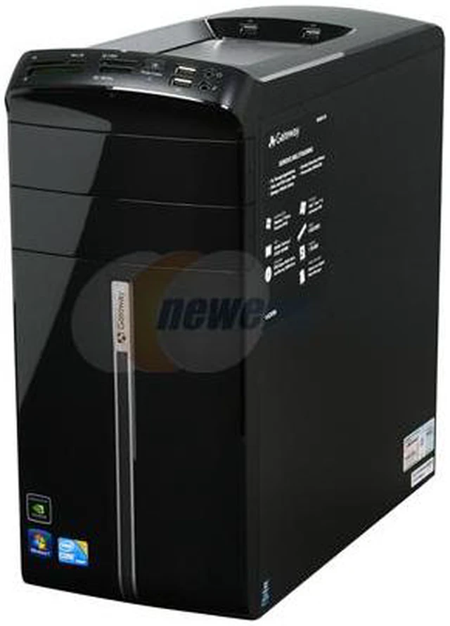 Alt view image 3 of 10 - Gateway Desktop PC DX Series DX4831-03 Intel Core i5-650 8GB DDR3 1TB HDD NVIDIA GeForce GT 220 Windows 7 Home Premium 64-bit