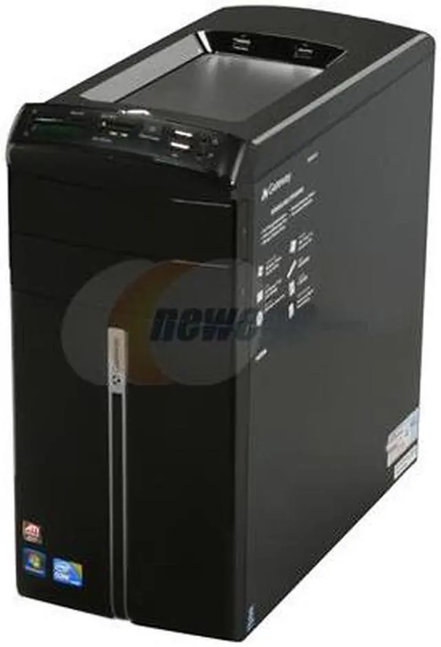 Alt view image 3 of 10 - Gateway Desktop PC DX Series DX4831-07 Intel Core i5-750 8GB DDR3 1TB HDD ATI Radeon HD 5750 Windows 7 Home Premium 64-bit