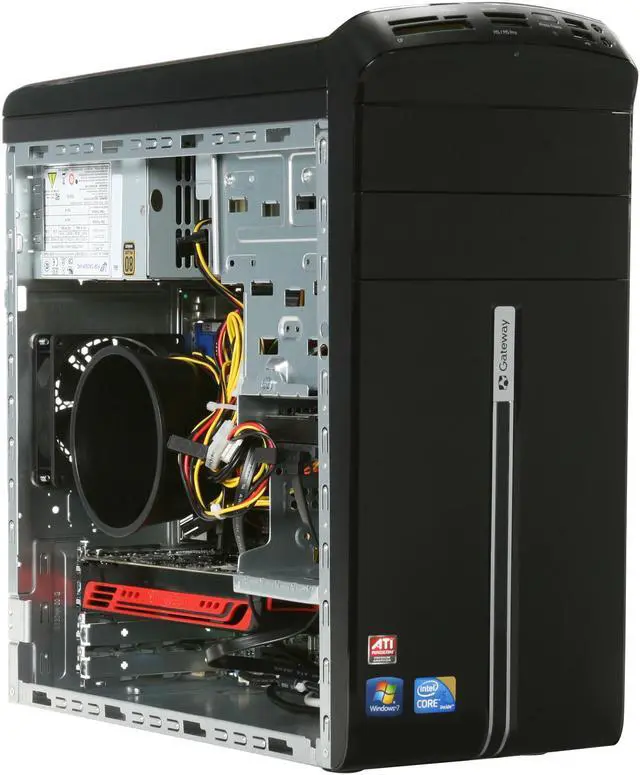 Alt view image 7 of 10 - Gateway Desktop PC DX Series DX4831-07 Intel Core i5-750 8GB DDR3 1TB HDD ATI Radeon HD 5750 Windows 7 Home Premium 64-bit