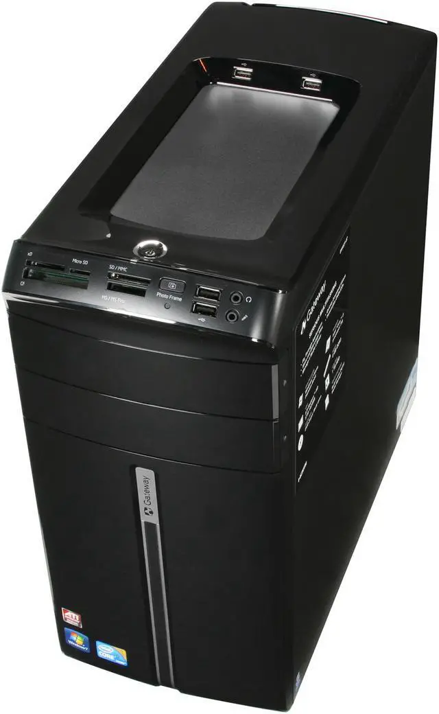 Alt view image 8 of 10 - Gateway Desktop PC DX Series DX4831-07 Intel Core i5-750 8GB DDR3 1TB HDD ATI Radeon HD 5750 Windows 7 Home Premium 64-bit