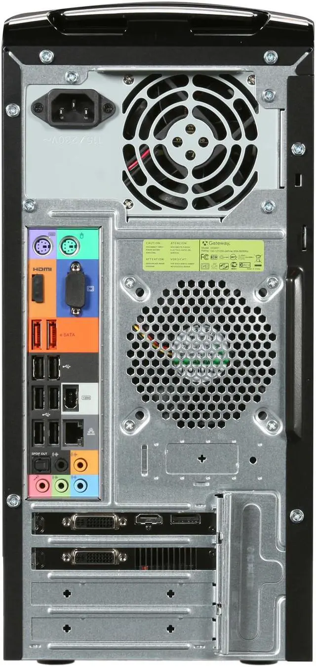 Alt view image 9 of 10 - Gateway Desktop PC DX Series DX4831-07 Intel Core i5-750 8GB DDR3 1TB HDD ATI Radeon HD 5750 Windows 7 Home Premium 64-bit