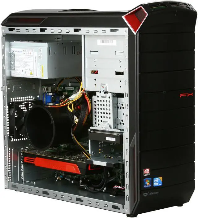 Alt view image 7 of 10 - Gateway Desktop PC FX Series FX6831-01 Intel Core i7-860 8GB DDR3 1.5TB HDD ATI Radeon HD 5850 Windows 7 Home Premium 64-bit