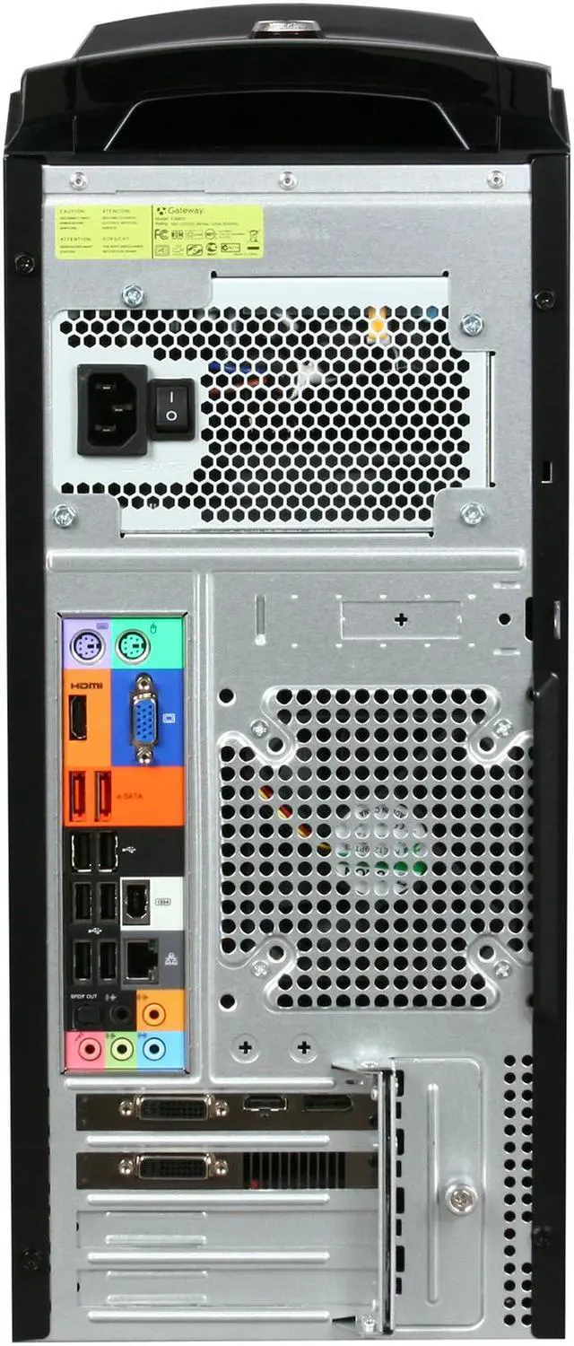 Alt view image 9 of 10 - Gateway Desktop PC FX Series FX6831-01 Intel Core i7-860 8GB DDR3 1.5TB HDD ATI Radeon HD 5850 Windows 7 Home Premium 64-bit