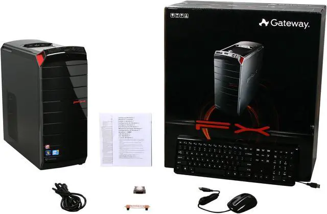 Alt view image 10 of 10 - Gateway Desktop PC FX Series FX6831-01 Intel Core i7-860 8GB DDR3 1.5TB HDD ATI Radeon HD 5850 Windows 7 Home Premium 64-bit